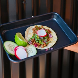 Taco Campechano (steak & chorizo)